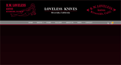 Desktop Screenshot of lovelessknives.com