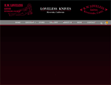 Tablet Screenshot of lovelessknives.com